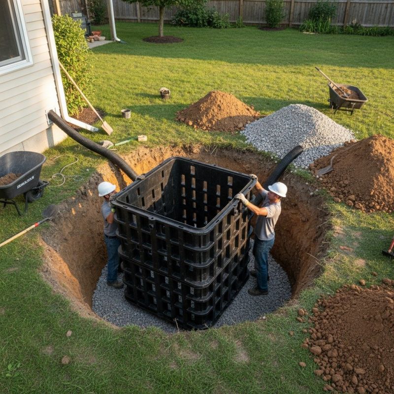 Backyard Drainage Repair